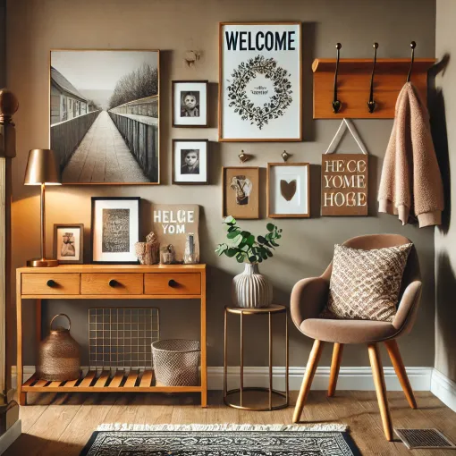 A personalized entryway with unique decor touches